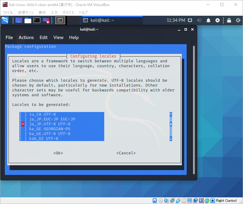 kali linux locales